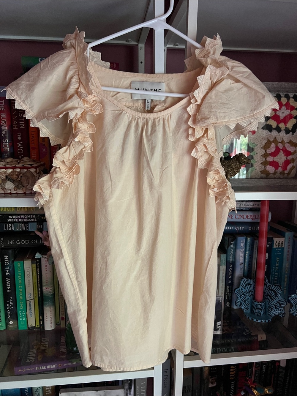 Peach Munthe Top with Cut Outs